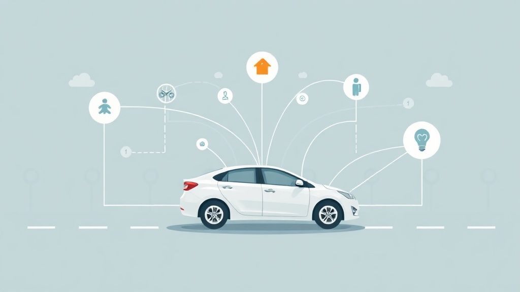 تصویر مفهومی از شبکه پشتیبانی امداد و خدمات مشتریان